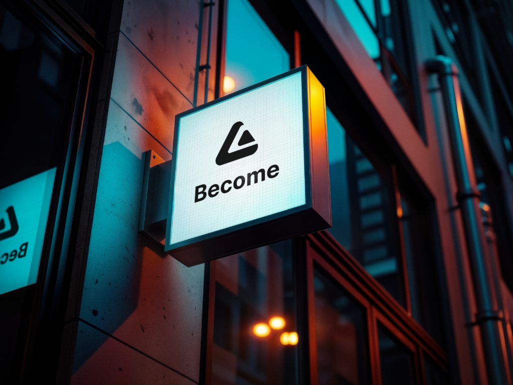 become exterior square sign