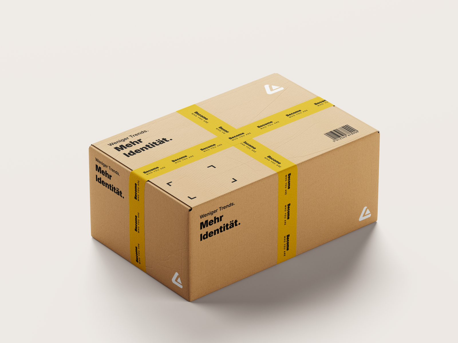 taped cardboard box mockup 1 become