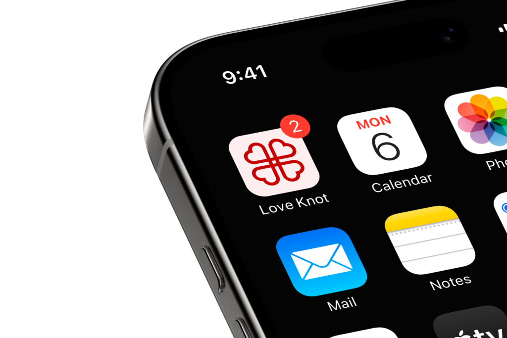 ios app icon mockup iphone 16 pro mockups v1 front vew loveknot2 t